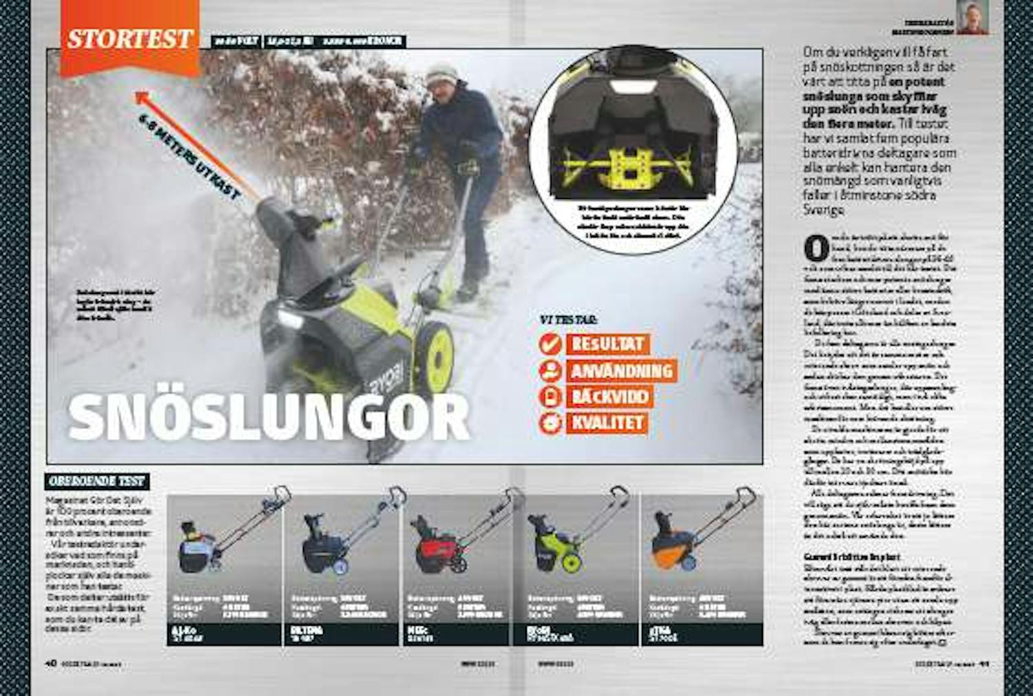 snöslunga bäst i test snöslunga bäst i test